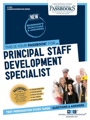 cover image of Principal Staff Development Specialist